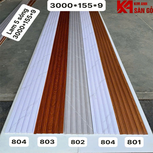Tấm Ốp Tường Lam 5 Sóng Thấp GR-801